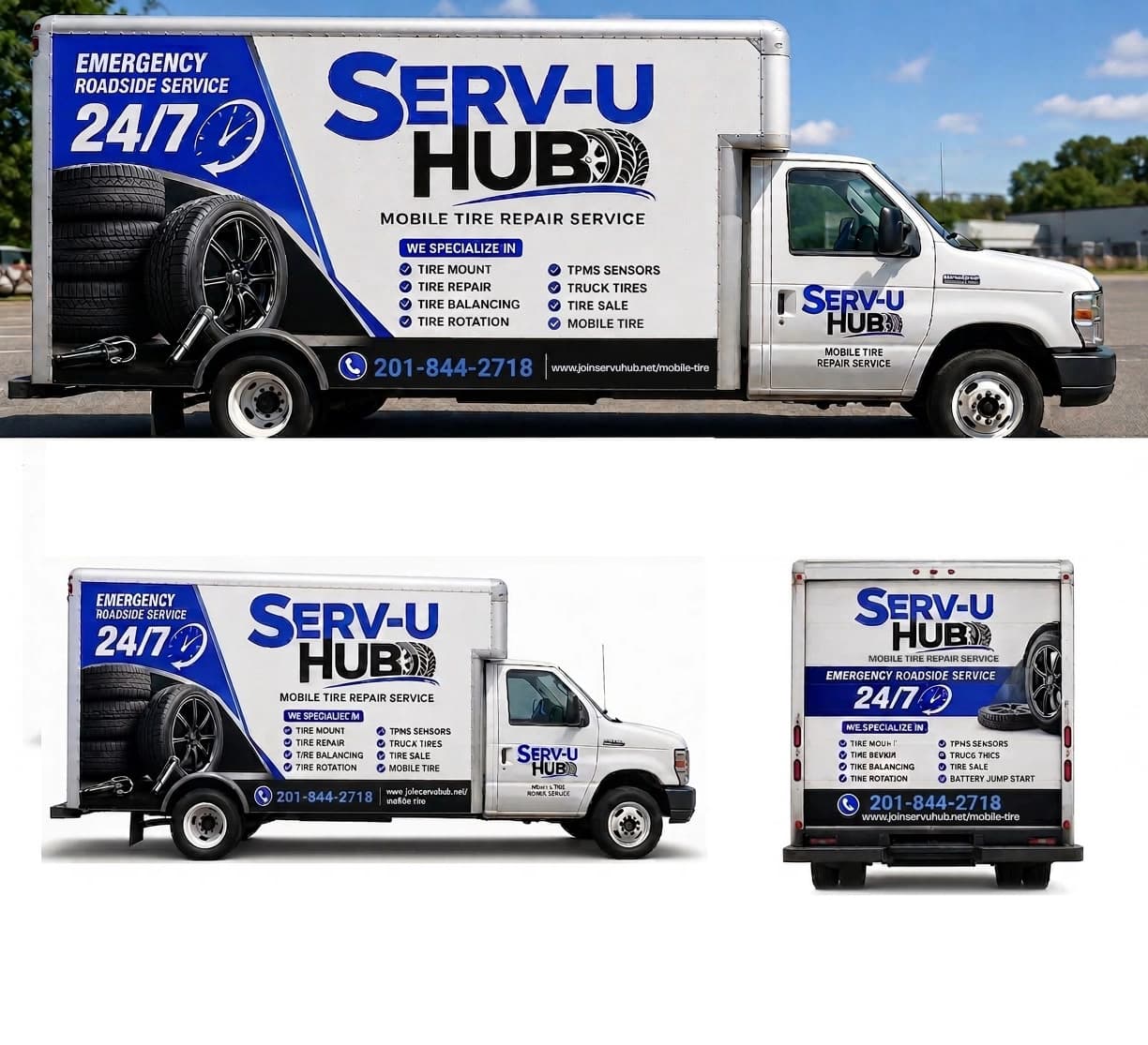 Serv-U Hub Mobile Tire To-Go Service Truck